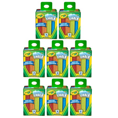 Crayola Washable Sidewalk Chalk, PK96, Color: Assorted BIN512012